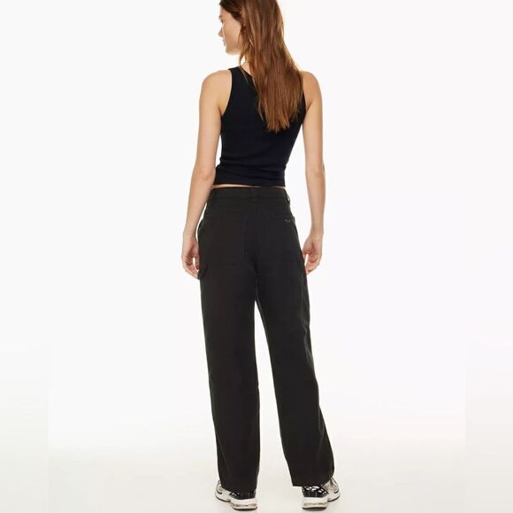 Aritzia TNA Black Greenwich Carpenter Pant In Black Sz 00 - Picture 3 of 15